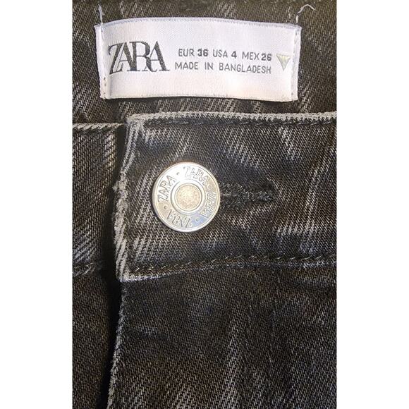 Zara Womens Black Jeans‎ Hi Rise Size 4 - Picture 3 of 5